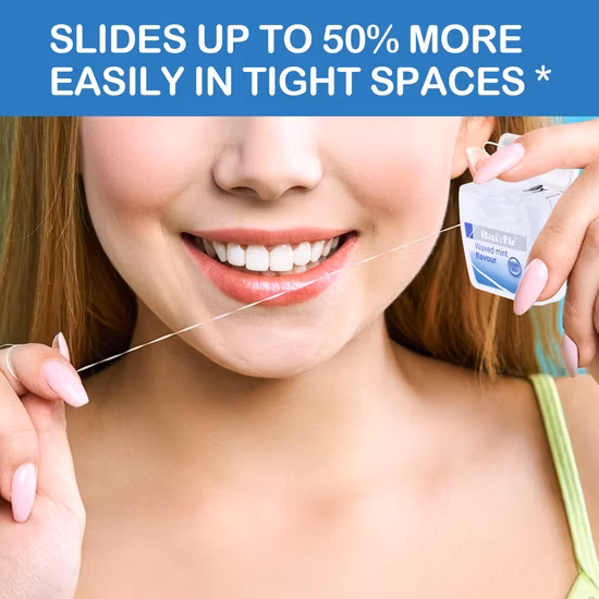Fio dental de nylon encerado de 50 M de alta qualidade com sabor de menta fio dental