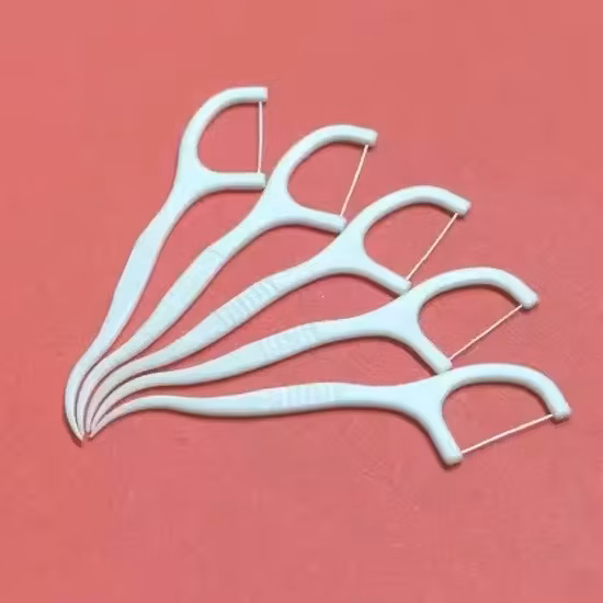 Picareta de fio dental adulto com alça de plástico