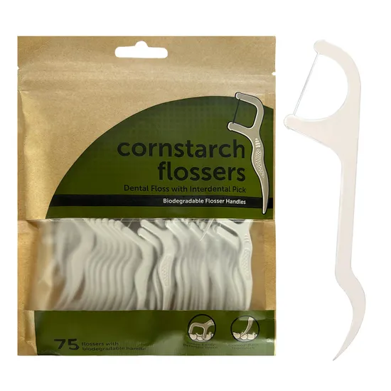 Fio dental biodegradável escolhe fio dental para uso doméstico com logotipo e embalagem personalizados