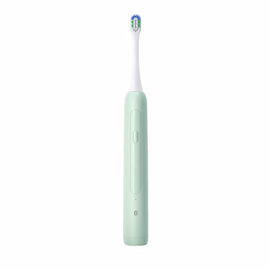 Escova de dentes elétrica Sonic para adultos e crianças com 6 cabeças de escova de reposição, estojo de viagem