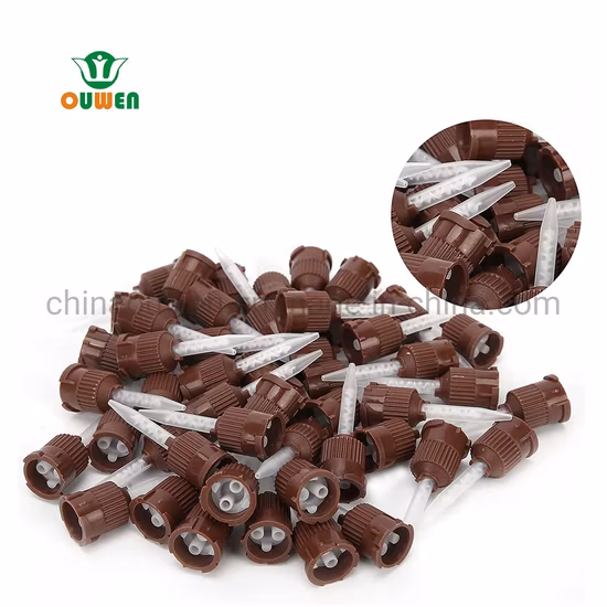 50 PCS Pontas de Mistura Dentária Pontas de Mistura Intra Oral Pontas Intra Orais Descartáveis ​​Acessório Odontológico Fornecimento de Ferramenta para Dentista Acessório Dental Cinza (7018) ISO131485 CE FDA APP
